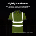 Hi Vis Polo T-shirts Reflective Safety Security Work Construction Shirts